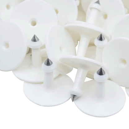 100x Cattle Ear Tags 5x4cm Set - Small White Blank Sheep Pig Livestock Label - Image 2