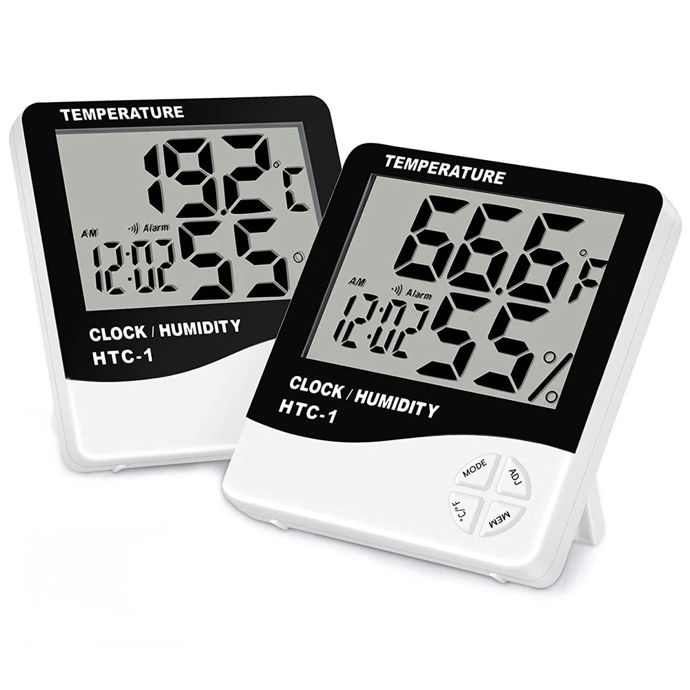 Miosh Indoor Temperature and Humidity Thermometer White - Image 2
