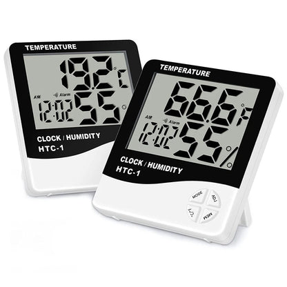 Miosh Indoor Temperature and Humidity Thermometer White - Image 2