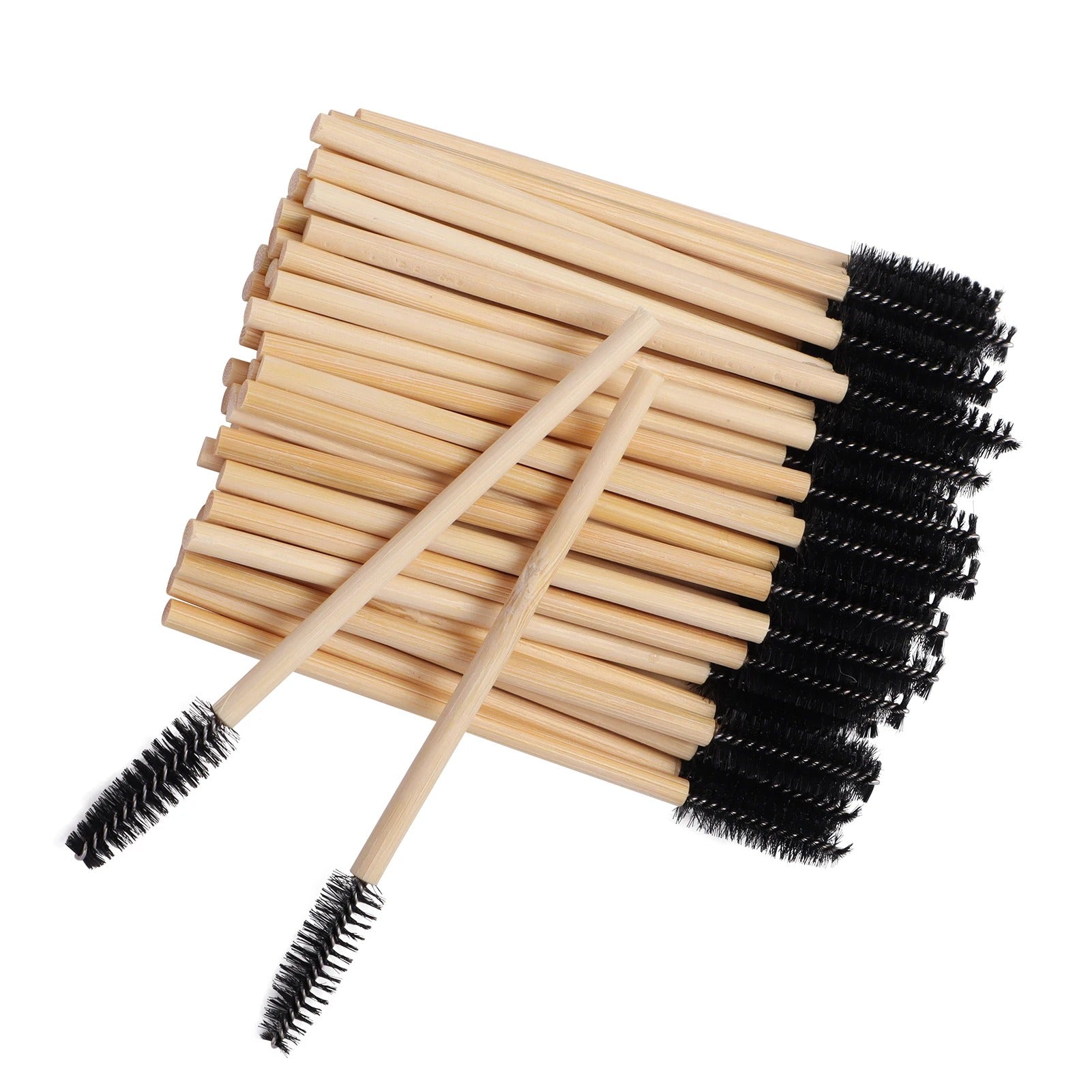 Miosh Eco Friendly Disposable Eyelash Mascara Wands Spoolies 50PCS - Image 2