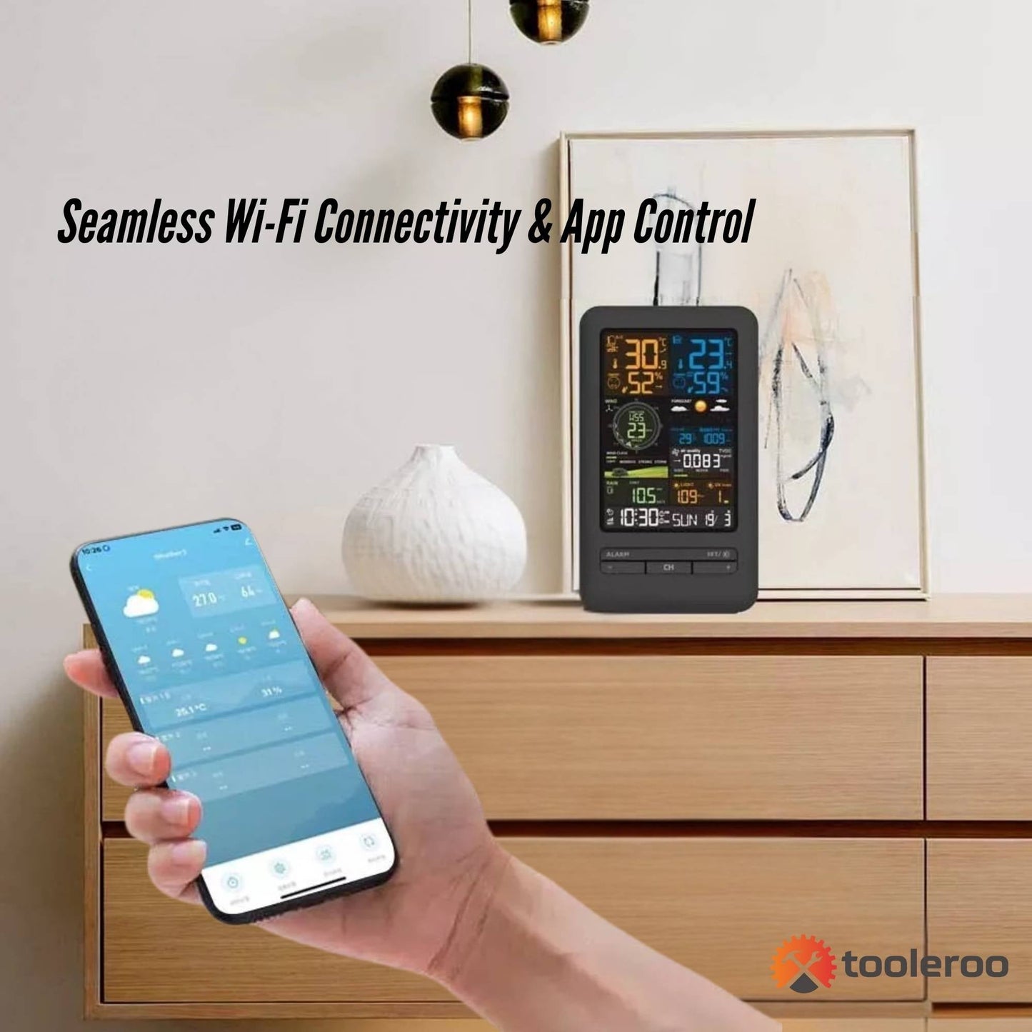 Tooleroo Weather Station 7-in-1 Professional Home Forecast Outdoor Sensor - Image 5