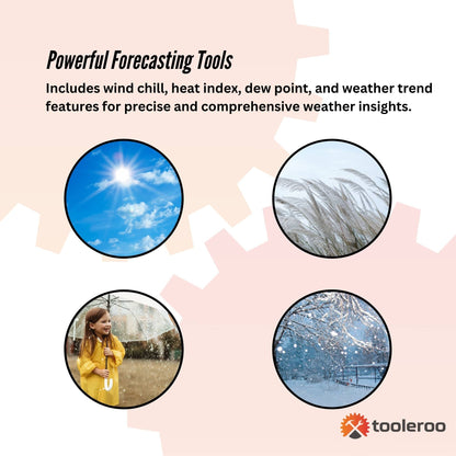 Tooleroo Weather Station 7-in-1 Professional Home Forecast Outdoor Sensor - Image 6