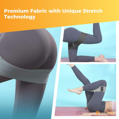 3x Resistance Exercise Hip Bands Set - Stretch Glute Booty Workout Power Loops - Image 5