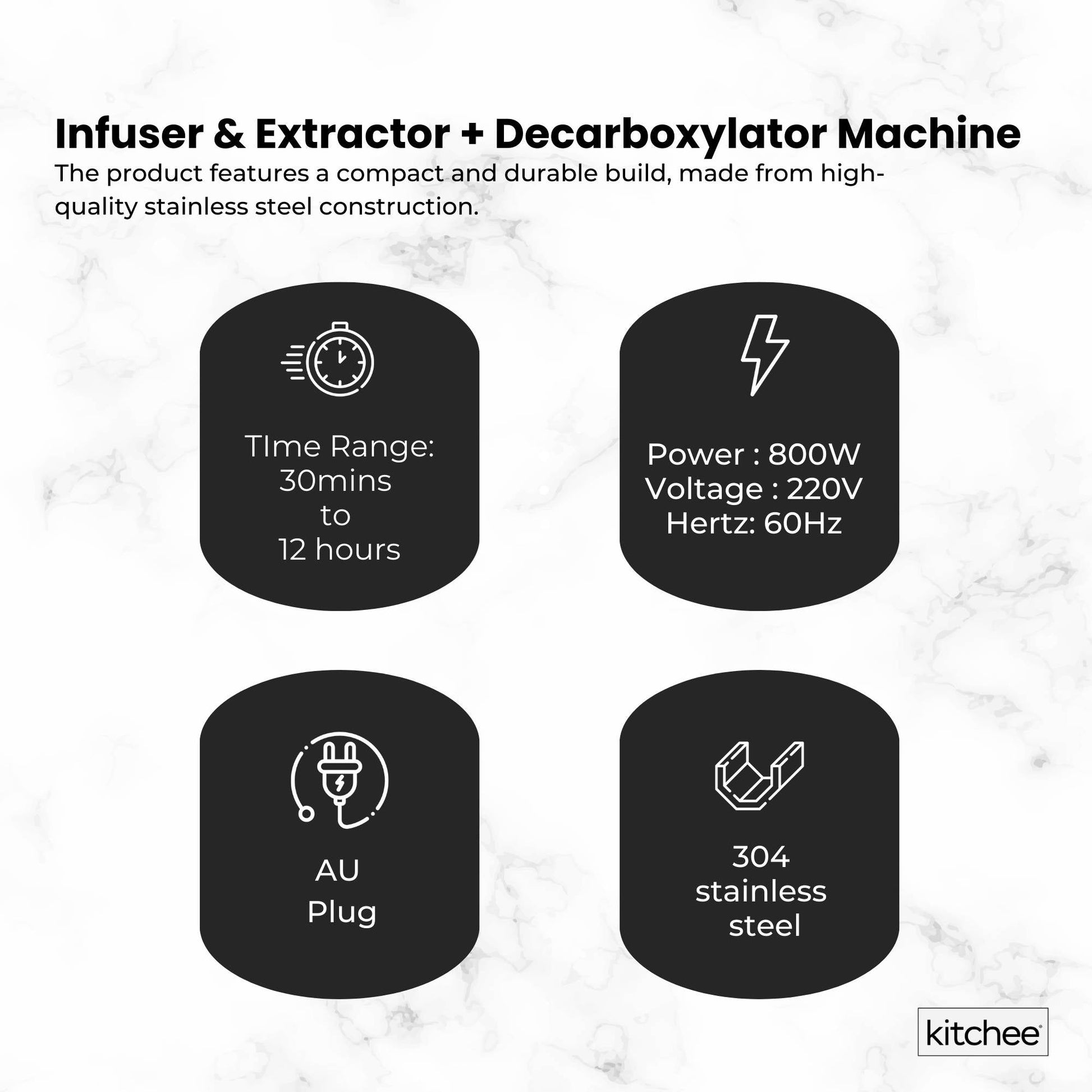 Kitchee Electric Butter Oil Herbal Infuser & Extractor + Decarboxylator Machine - Image 8