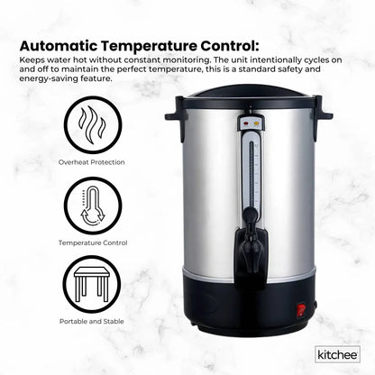 Kitchee 10L Electric Water Boiler Stainless Steel Commercial Urn - Image 3