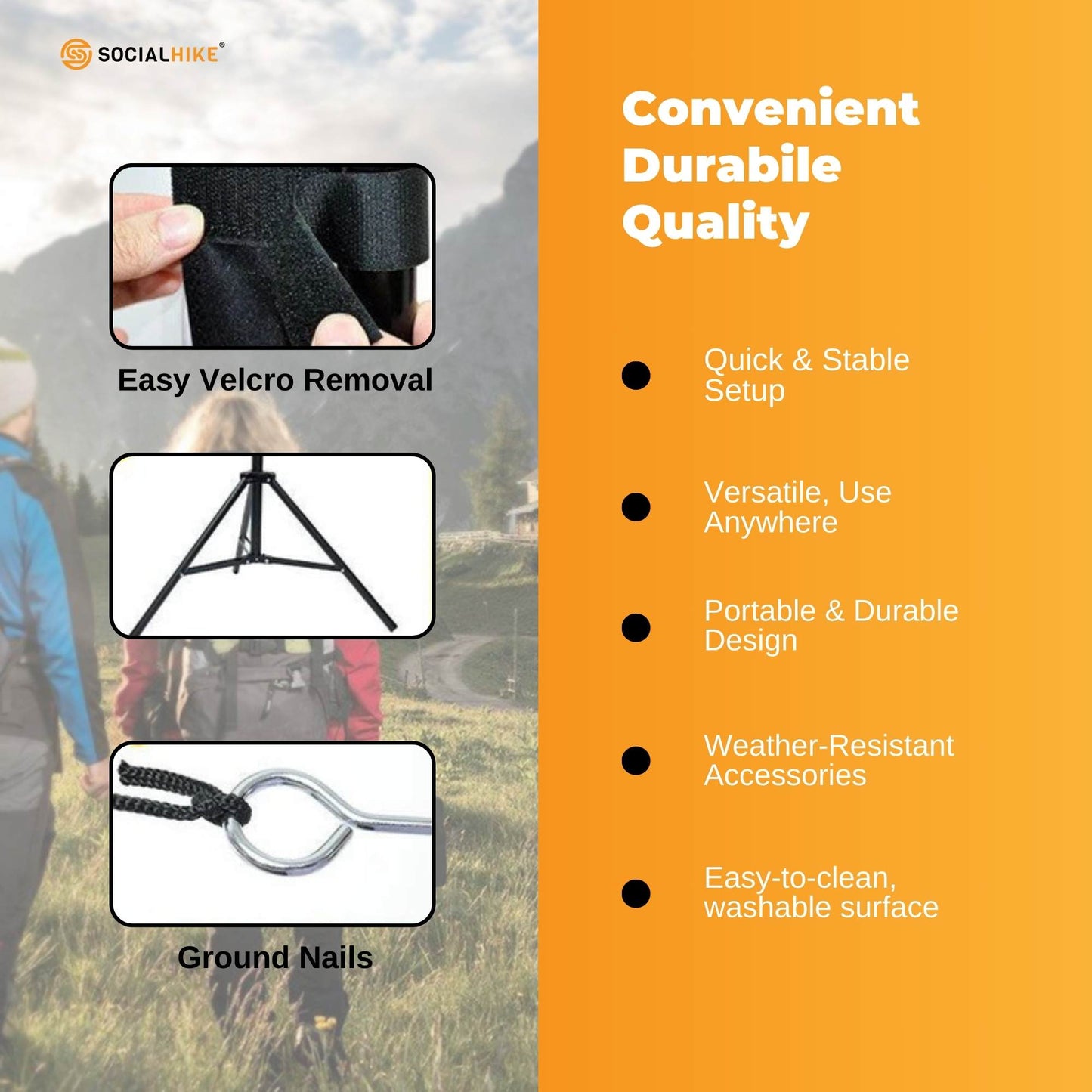 120” Portable Movie Projector Screen - Outdoor Indoor 16:9 4K Tripod Stand Case - Image 9