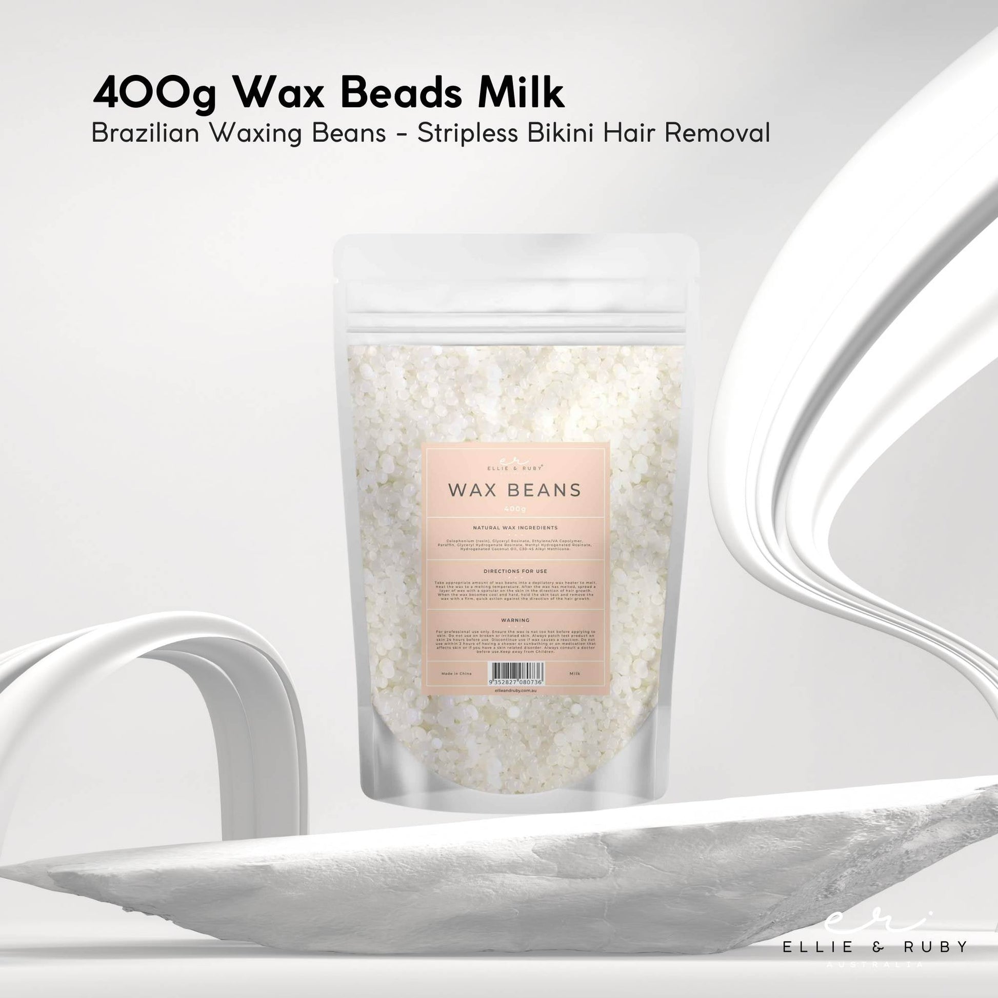 10x 400g Wax Beads Milk - Brazilian Waxing Beans - Stripless Hair Removal - Image 2