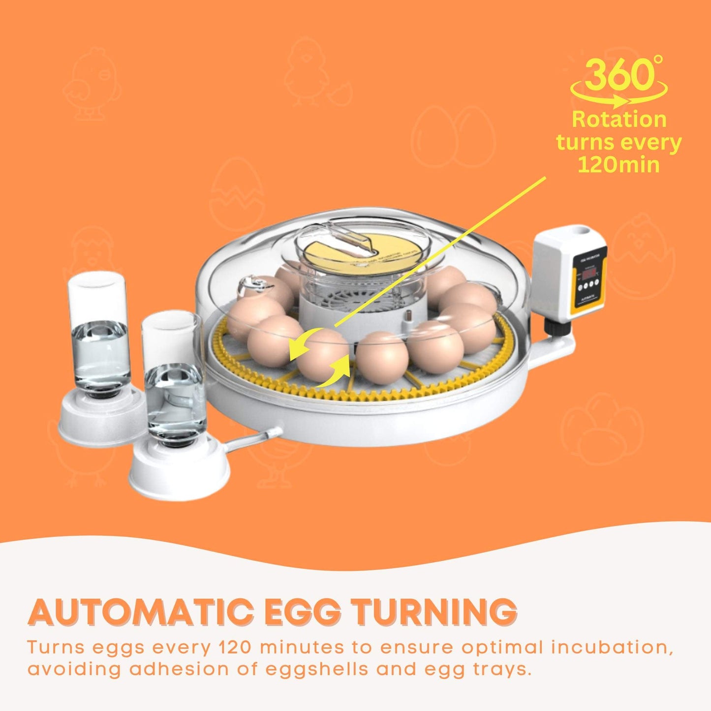 Automatic 12 Egg Incubator - Electric Digital Turning Chicken Quail Duck Hatching - Image 4