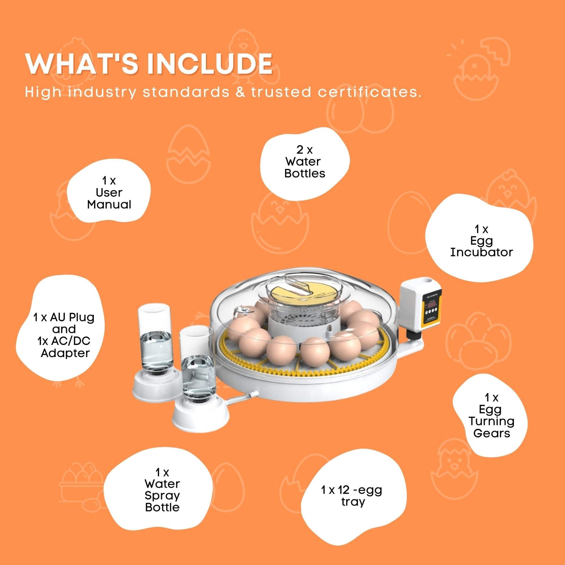 Automatic 12 Egg Incubator - Electric Digital Turning Chicken Quail Duck Hatching - Image 6