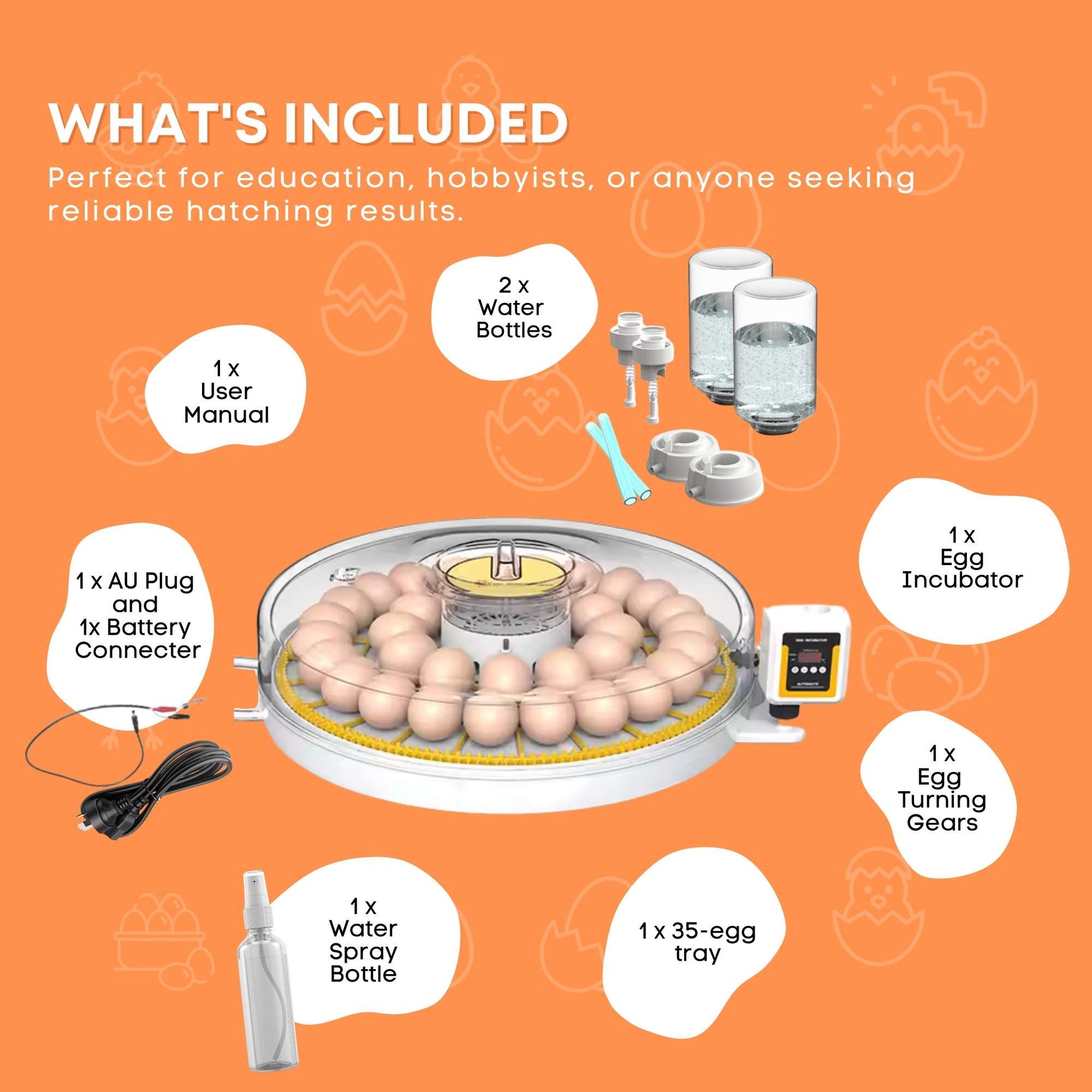 Automatic 35 Egg Incubator - Electric Digital Turning Chicken Quail Duck Hatching - Image 7