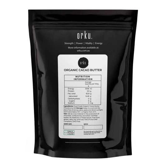 1Kg Organic Cacao Butter - Cold Pressed Raw Natural Food Grade Blocks - Image 2
