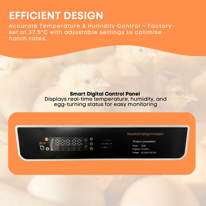 Automatic 48 Egg Incubator - Electric Digital Turning Chicken Quail Duck Hatching - Image 5