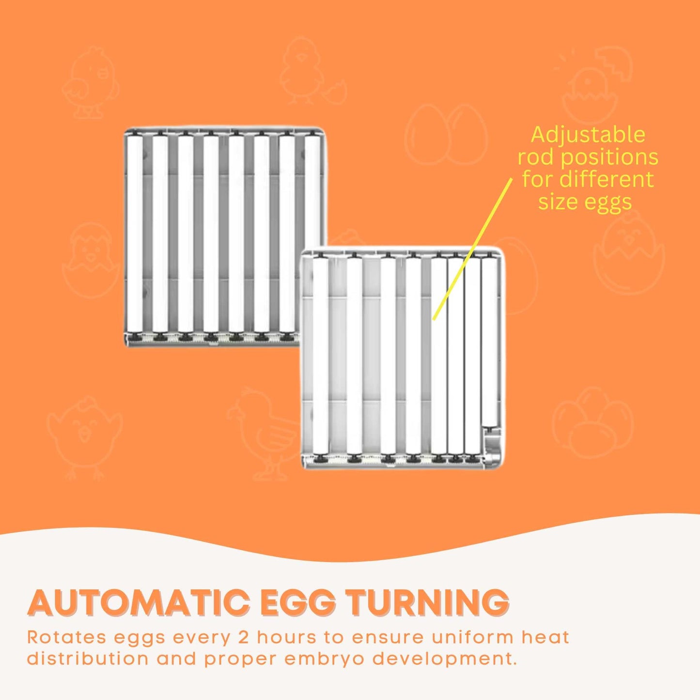 Automatic 48 Egg Incubator - Electric Digital Turning Chicken Quail Duck Hatching - Image 7