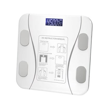 Bluetooth Smart Body Fat Scale White - Digital BMI Weight USB Recharge with App - Image 7