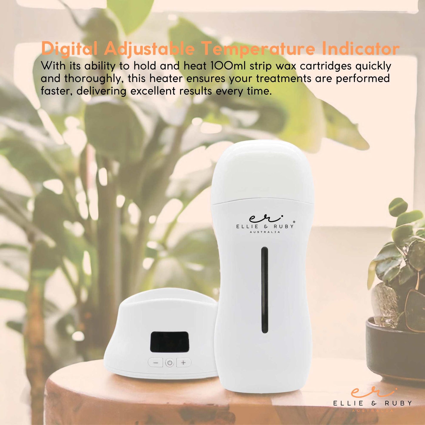 Ellie & Ruby 100ml Digital Wax Warmer + 100ml Aloe Vera Cartridge Pack - Image 5