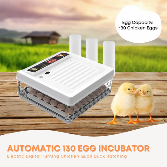 Automatic 130 Egg Incubator - Electric Digital Turning Chicken Quail Duck Hatching - Image 2
