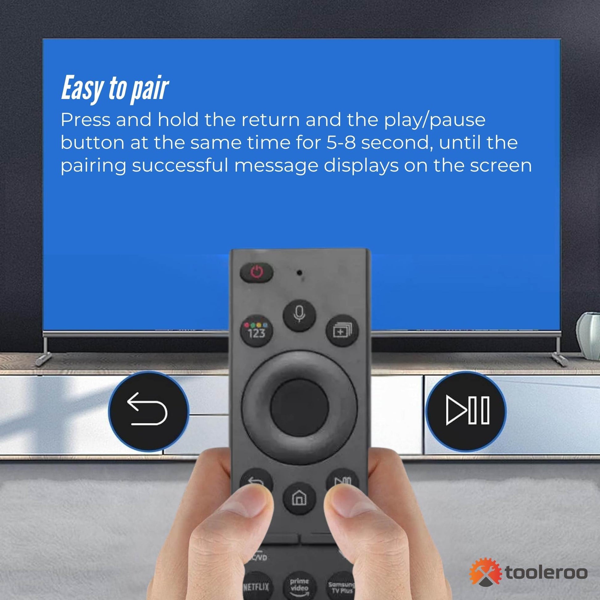 Tooleroo Smart TV Remote Control - Replacement For Samsung Voice BN59-01357F - Image 5