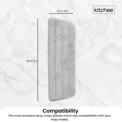 Kitchee Replacement Microfibre Mop Pad for Kitchee Refillable Spray Floor Mop - Image 3