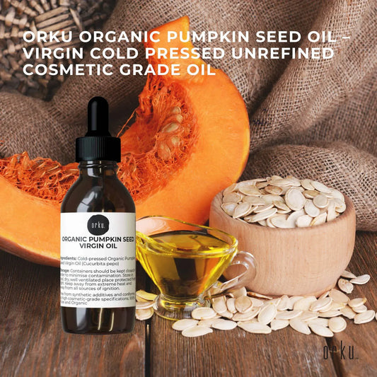 Orku 25ml Organic Pumpkin Seed Virgin Oil Cold Pressed Cosmetic Grade - Image 2