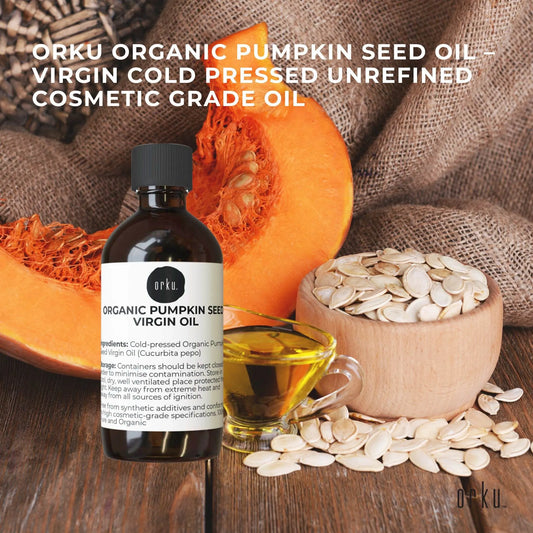 Orku 250ml Organic Pumpkin Seed Virgin Oil Cold Pressed Cosmetic Grade - Image 2