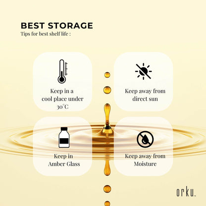 Orku 250ml Organic Pumpkin Seed Oil – Virgin Cold Pressed Unrefined Cosmetic Gr. - Image 7
