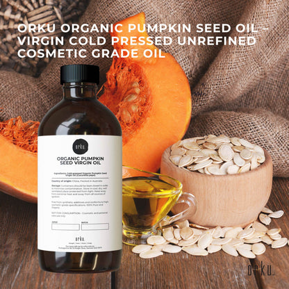 Orku 500ml Organic Pumpkin Seed Oil – Virgin Cold Pressed Unrefined Cosmetic Gr. - Image 2