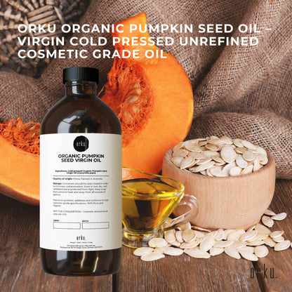Orku 1L Organic Pumpkin Seed Oil – Virgin Cold Pressed Unrefined Cosmetic Gr. - Image 2