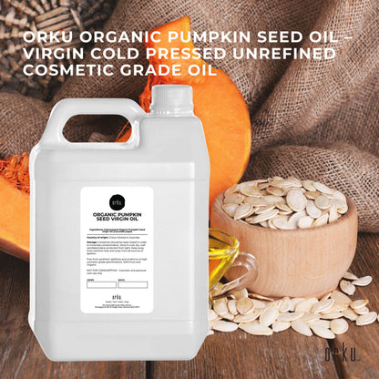 Orku 5L Organic Pumpkin Seed Oil – Virgin Cold Pressed Unrefined Cosmetic Gr. - Image 2