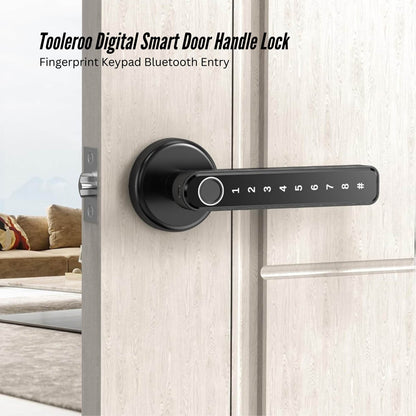 Tooleroo Digital Smart Door Lock Handle - 5in1 Keypad Home Entry Security System - Image 2