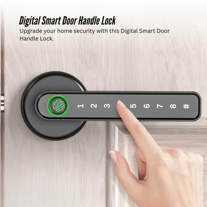Tooleroo Digital Smart Door Lock Handle - 5in1 Keypad Home Entry Security System - Image 3