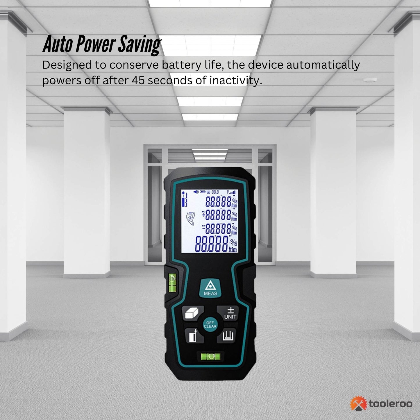 Tooleroo 70m Digital Laser Distance Measurer - LCD Area Volume Meter Tool - Image 5