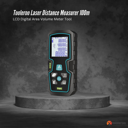Tooleroo 100m Digital Laser Distance Measurer - LCD Area Volume Meter Tool - Image 2