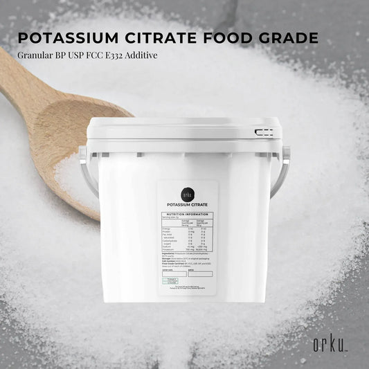Orku 5Kg Potassium Citrate Food Grade Tub - Granular BP USP FCC E332 Additive - Image 2