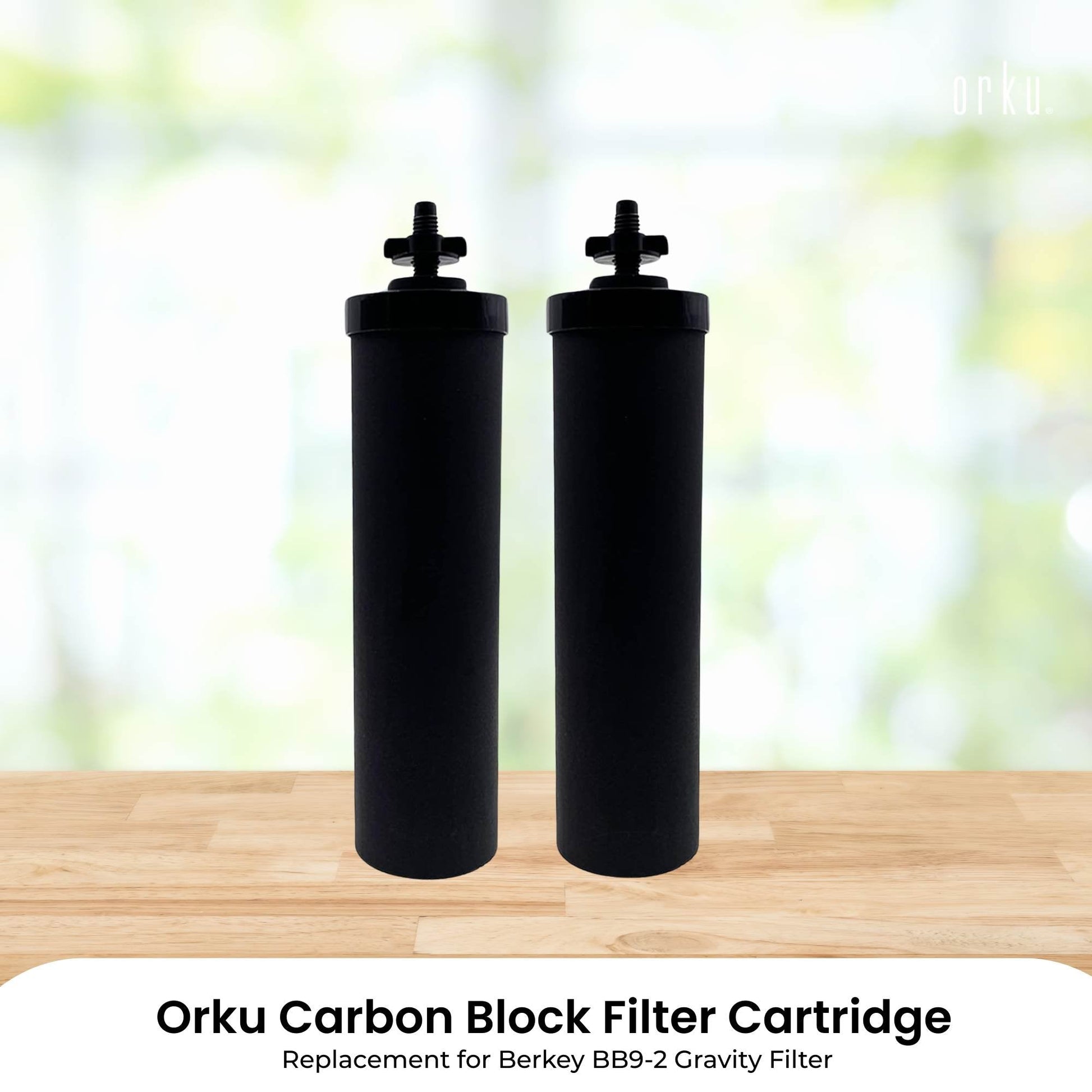 Orku Carbon Block Filter Cartridge - Replacement for Berkey BB9-2 Gravity Filter - Image 2