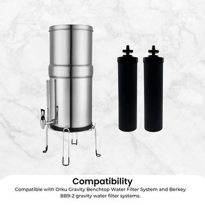 Orku Carbon Block Filter Cartridge - Replacement for Berkey BB9-2 Gravity Filter - Image 7