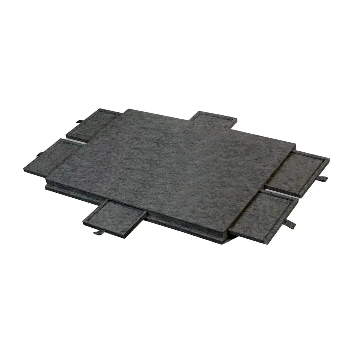 Social Hike Puzzle Board 1000 pcs - Felt Tilt Portable Cover Drawers Grey
