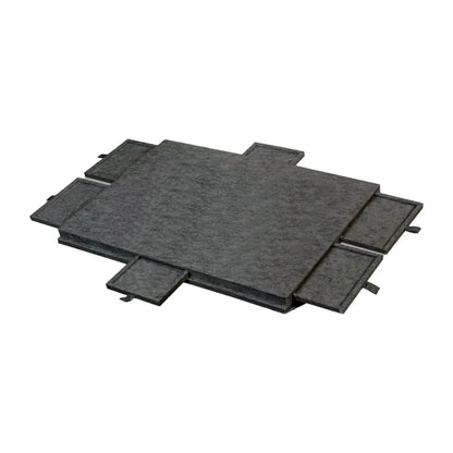 Social Hike Puzzle Board 1000 pcs - Felt Tilt Portable Cover Drawers Grey