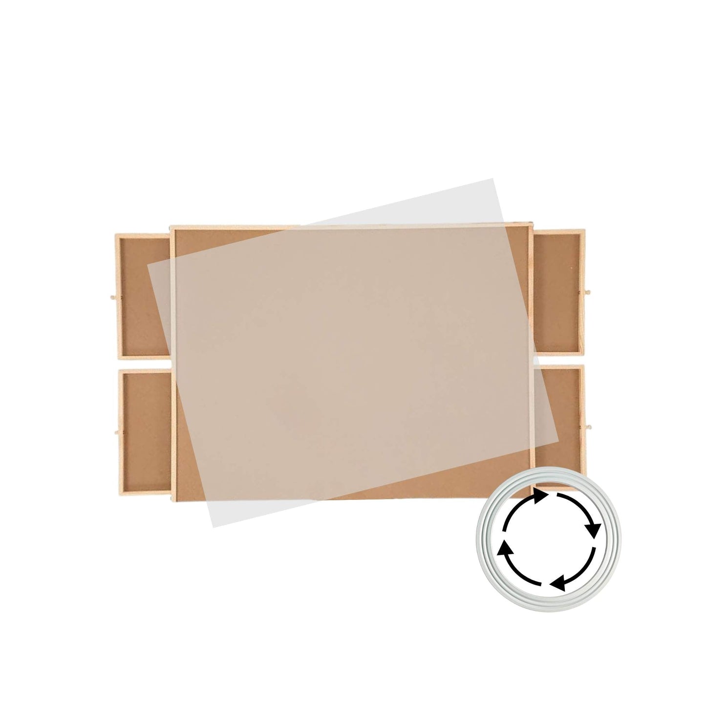 Social Hike Puzzle Board 1000 pcs  - Rotating Tabletop with 4 Drawers and Cover - Image 2