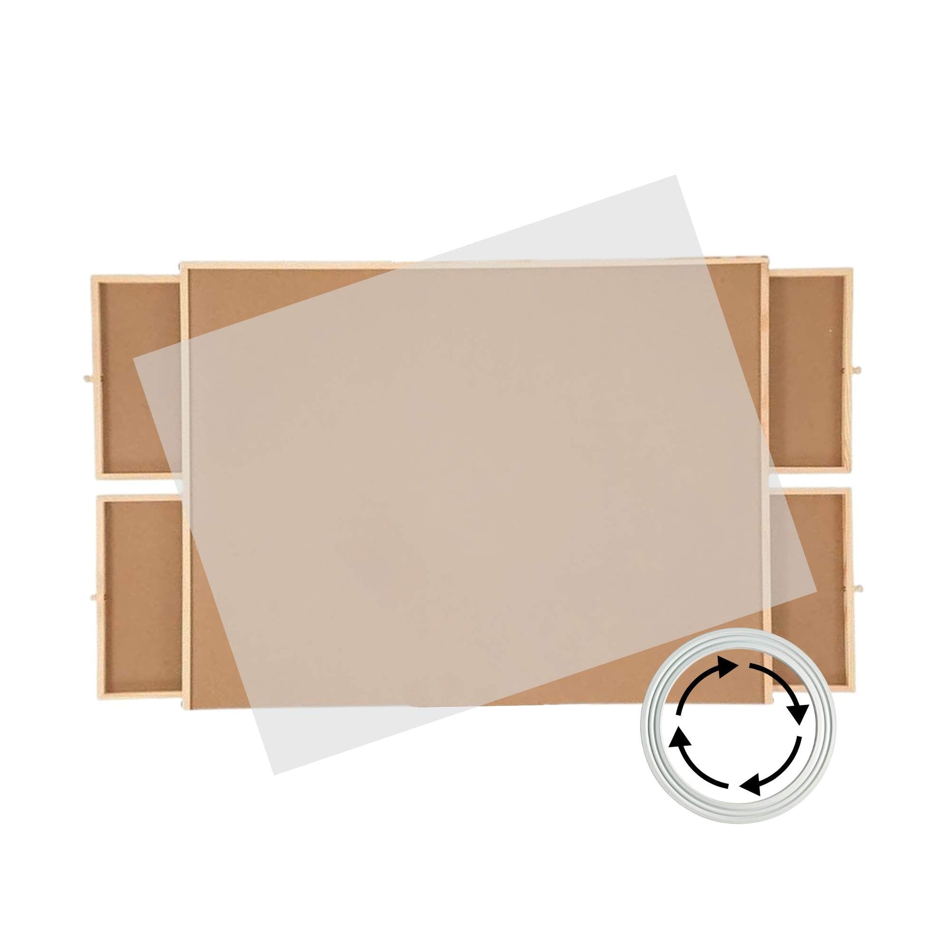 Social Hike Puzzle Board 1500 pcs  - Rotating Tabletop with 4 Drawers and Cover - Image 2