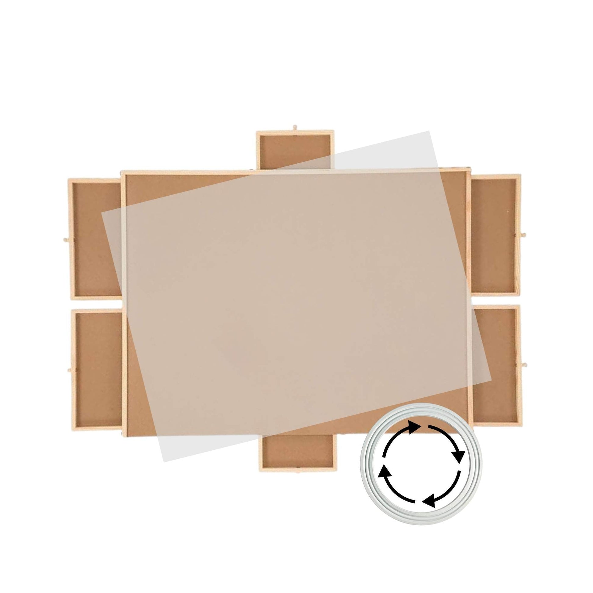 Social Hike Puzzle Board 1500 pcs - Rotating Tabletop with 6 Drawers and Cover - Image 2