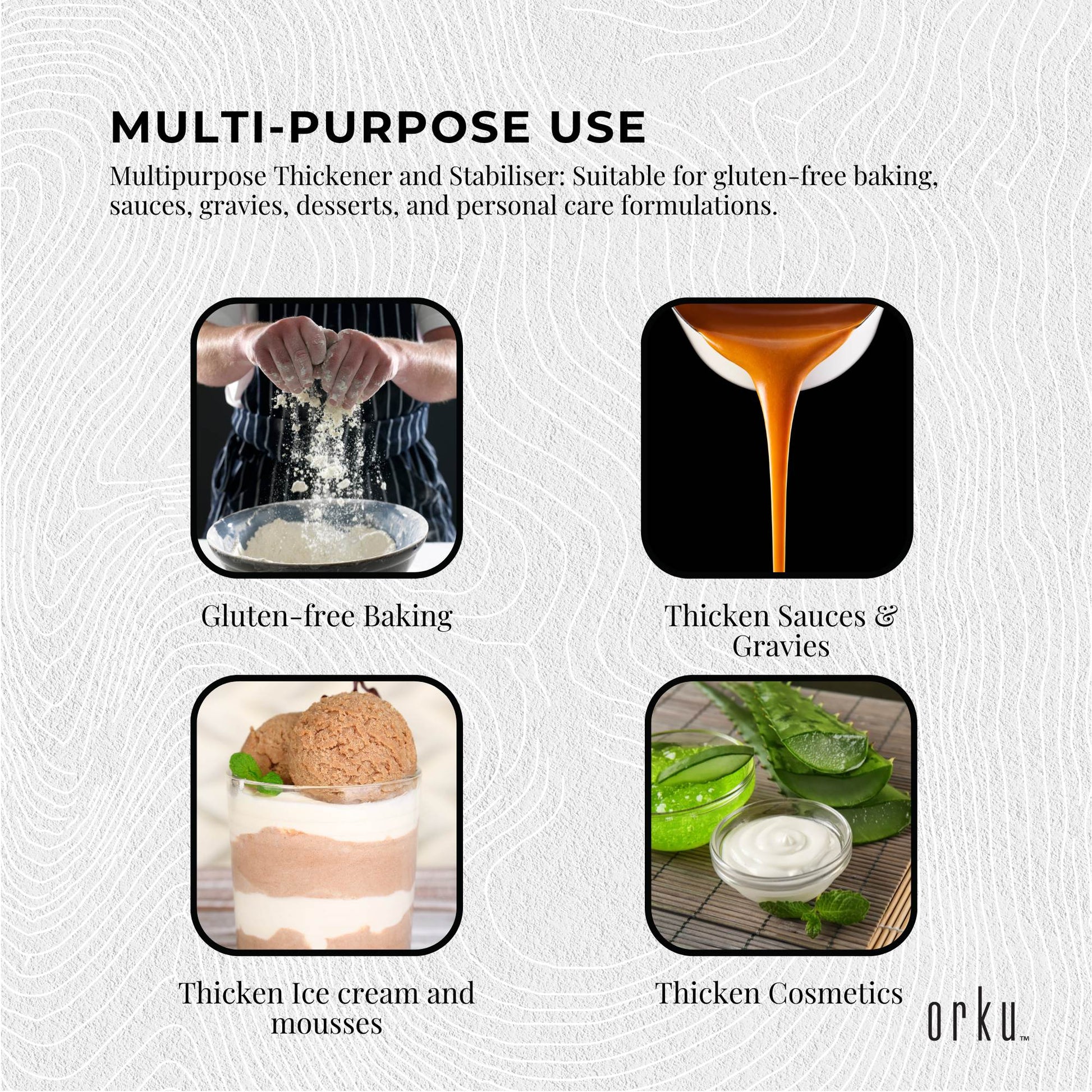 Orku 3Kg Xanthan Gum Thickener Pure Powder 200 Mesh FCC E415 Food Additive TUB - Image 5