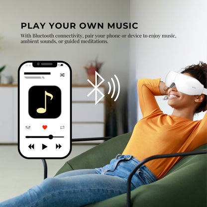 Orku Rechargeable Eye Massager – Vibration Heat Pressure Therapy with Bluetooth - Image 8