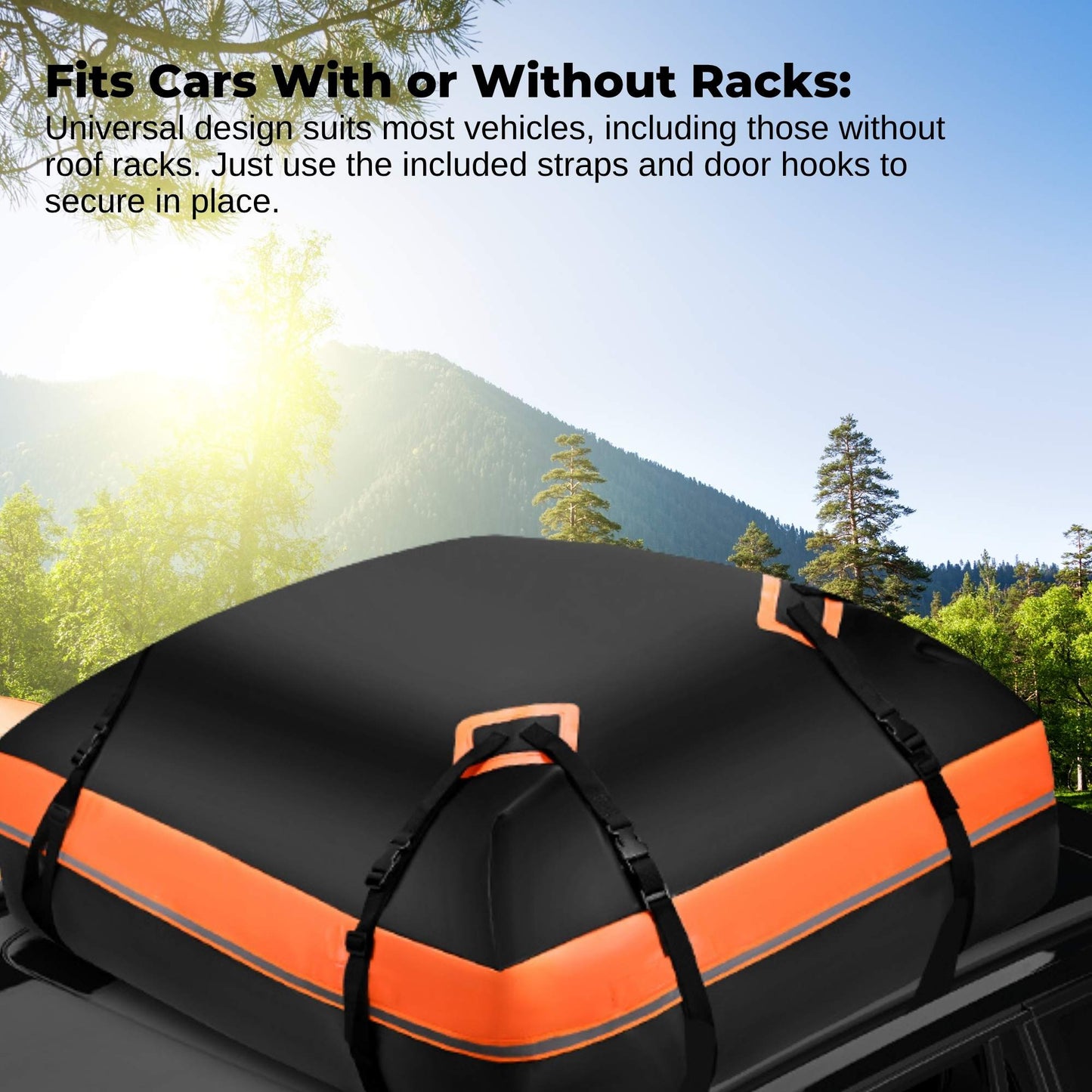 Social Hike 428L Car Rooftop Storage Carrier - Soft-Shell Waterproof Roof Bag - Image 7