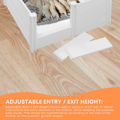 Rooster Farms PVC Dog Whelping Box + Play Pen 1.9m x .95m x 0.48m - Birthing Kit - Image 6