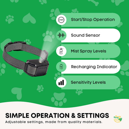 Rooster Farms Dog Bark Training Collar Citronella + Sound Rechargeable Automatic - Image 5