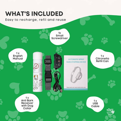 Rooster Farms Dog Bark Training Collar Citronella + Sound Rechargeable Automatic - Image 9
