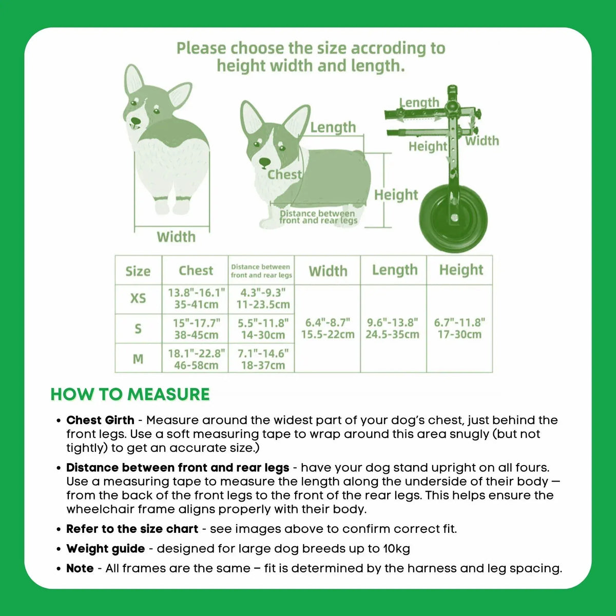 Rooster Farms Replacement Harness for Dog Wheelchair M - Little Dogs Up to 10Kg - Image 6