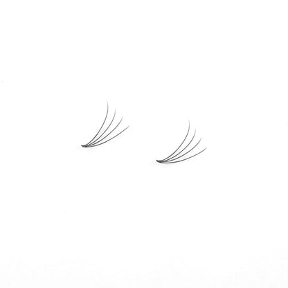 Miosh Eyelash Extensions - XL 4D Premade Volume Short Stem Lash 0.10 / D CURL - Image 5