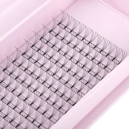 Miosh Eyelash Extensions - 4D Premade Volume Short Stem Eye Lash 0.10 / D CURL - Image 3