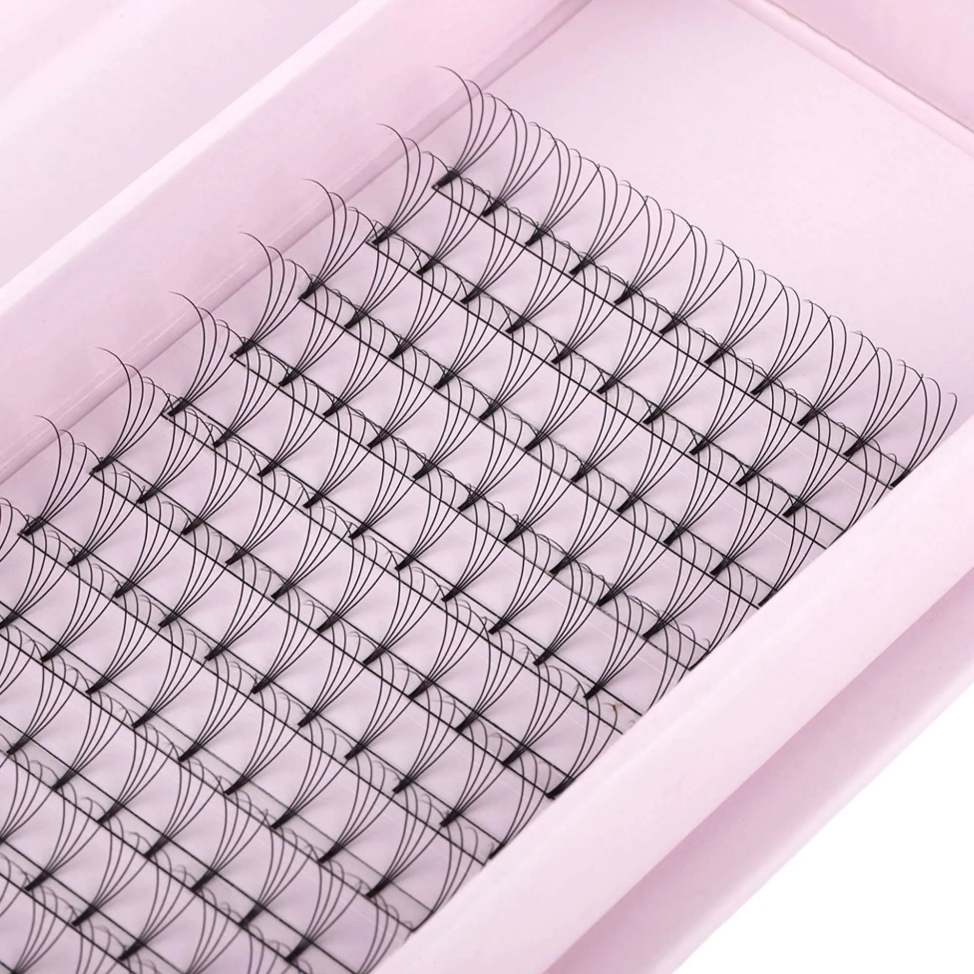 Miosh Eyelash Extensions - 4D Premade Volume Short Stem Eye Lash 0.10 / D CURL - Image 3
